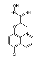 2-(5-chloroquinolin-8-yl)oxy-N'-hydroxypropanimidamide结构式