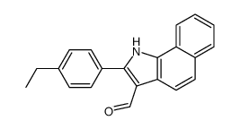 1H-Benz[g]indole-3-carboxaldehyde,2-(4-ethylphenyl)-(9CI) structure