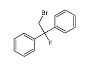 (2-bromo-1-fluoro-1-phenylethyl)benzene Structure