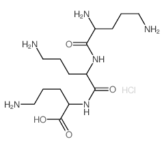 L-Ornithine,N2-(N2-L-ornithyl-L-ornithyl)-, tetrahydrochloride (9CI)结构式