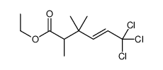 ethyl 6,6,6-trichloro-2,3,3-trimethylhex-4-enoate Structure