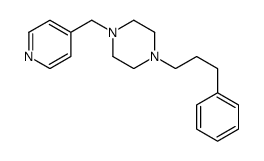 1-(3-phenylpropyl)-4-(pyridin-4-ylmethyl)piperazine Structure