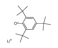 lithium 2,4,6-tri-tert-butylphenolate Structure