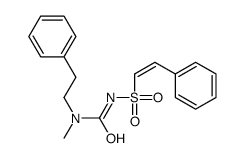 1-methyl-3-(2-phenylethenylsulfonyl)-1-(2-phenylethyl)urea Structure