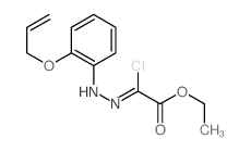 ethyl 2-chloro-2-[(2-prop-2-enoxyphenyl)hydrazinylidene]acetate Structure