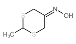 N-(2-methyl-1,3-dithian-5-ylidene)hydroxylamine Structure