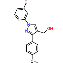 (1-(3-CHLOROPHENYL)-3-P-TOLYL-1H-PYRAZOL-4-YL)METHANOL structure