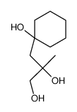 3-(1-hydroxycyclohexyl)-2-methylpropane-1,2-diol结构式