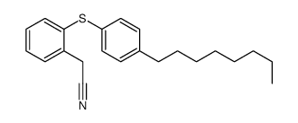 2-[2-(4-octylphenyl)sulfanylphenyl]acetonitrile结构式