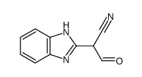 1H-Benzimidazole-2-acetonitrile,alpha-formyl-(9CI) structure