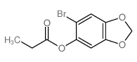 (6-bromobenzo[1,3]dioxol-5-yl) propanoate structure