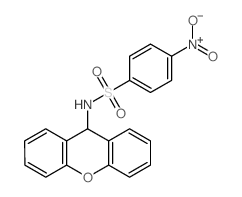 4-nitro-N-(9H-xanthen-9-yl)benzenesulfonamide structure