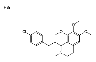 1-[2-(4-chlorophenyl)ethyl]-6,7,8-trimethoxy-2-methyl-1,2,3,4-tetrahydroisoquinolin-2-ium,bromide Structure