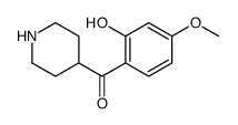 (2-hydroxy-4-methoxyphenyl)-piperidin-4-ylmethanone Structure