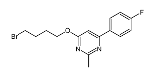 4-(4-bromobutoxy)-6-(4-fluorophenyl)-2-methylpyrimidine Structure