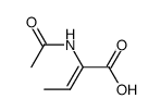 (Z)-α-N-acetylamino-2-butenoic acid结构式