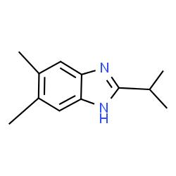 1H-Benzimidazole,5,6-dimethyl-2-(1-methylethyl)-(9CI) structure