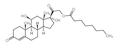 4-pregnene-11beta,17alpha,21-triol-3,20-dione 21-caprylate Structure