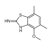 2-Benzothiazolamine,4-methoxy-5,7-dimethyl-(9CI) picture