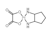 (2-azanidylcyclopentyl)azanide; oxalic acid; platinum(+2) cation Structure