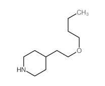 Piperidine, 4-(2-butoxyethyl)- structure