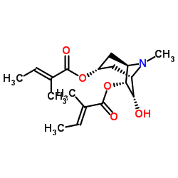 3α,6β-Ditigloyloxytropan-7β-ol Structure