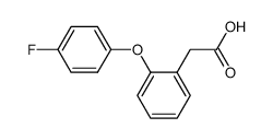 2-(4-fluorophenoxy)phenylacetic acid结构式