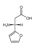 (R)-3-Amino-3-(2-furyl)-propionic acid structure