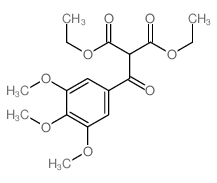 Propanedioic acid,2-(3,4,5-trimethoxybenzoyl)-, 1,3-diethyl ester Structure