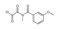 N-3-methoxybenzoyl-N-methyloxamoyl-chloride Structure