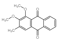 1,2-DIMETHOXY-3-METHYLANTHRAQUINONE Structure