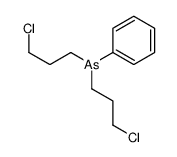 bis(3-chloropropyl)-phenylarsane Structure