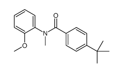 4-tert-butyl-N-(2-methoxyphenyl)-N-methylbenzamide结构式