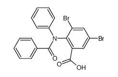 2-(N-Benzoylanilino)-3,5-dibromobenzoic acid Structure