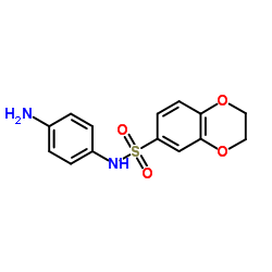 N-(4-Aminophenyl)-2,3-dihydro-1,4-benzodioxine-6-sulfonamide结构式