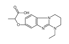 2-[(1-ethyl-3,4-dihydro-2H-pyrimido[1,2-a]benzimidazol-8-yl)oxy]propanoic acid结构式