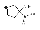 3-Aminopyrrolidine-3-carboxylic acid Structure