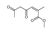 methyl (Z)-2-methyl-4,6-dioxohept-2-enoate结构式