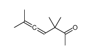 3,3,6-trimethylhepta-4,5-dien-2-one Structure