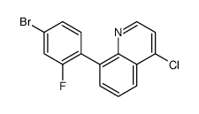 8-(4-bromo-2-fluorophenyl)-4-chloroquinoline Structure