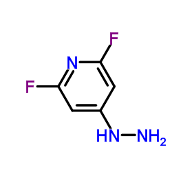 2,6-Difluoro-4-hydrazinylpyridine Structure