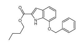 butyl 7-phenylmethoxy-1H-indole-2-carboxylate Structure