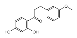 1-(2,4-dihydroxyphenyl)-3-(3-methoxyphenyl)propan-1-one结构式