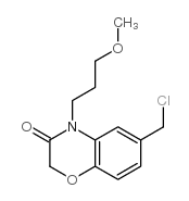 6-(CHLOROMETHYL)-4-(3-METHOXYPROPYL)-2H-BENZO[B][1,4]OXAZIN-3(4H)-ONE Structure