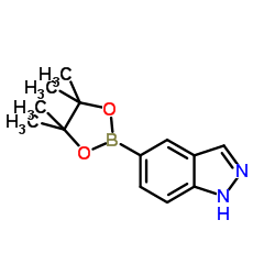 5-(4,4,5,5-四甲基-1,3,2-二杂氧戊硼烷-2-基)-1H-吲唑图片