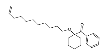 phenyl-(1-undec-10-enoxycyclohexyl)methanone Structure