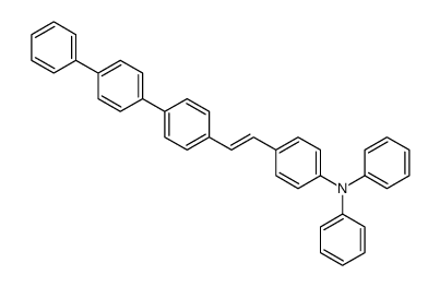 Benzenamine, N,N-diphenyl-4-(2-[1,1':4',1''-terphenyl]-4-ylethenyl)- Structure