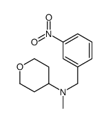 N-methyl-N-[(3-nitrophenyl)methyl]oxan-4-amine Structure