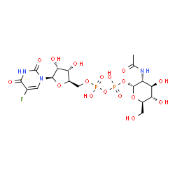 5-fluoro-2'-deoxyuridine diphosphate-N-acetylglucosamine structure