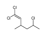 1,1,5-trichloro-3-methylhex-1-ene结构式